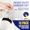 Lifemaster Velvet Hangers, Swivel Hook, Non-Slip, Heavy Duty, Holds 10 lbs, Black, 10PK LMVEL10 - alternate 6