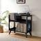 Crosley Asheville Medium Record Storage Console CF1147-BK - alternate 6