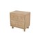 Homeroots 24" Beige Solid Wood Distressed Carved Scrollwork Two Drawer Nightstand 555404 - alternate 4