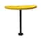 Leisure Craft Perforated Semi-Circle Pedestal Table, Portable, 40"H, Yellow STAB40-PERF-YELLOW - alternate 1
