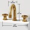 Vigo Wythe Two Handle Three-Hole Widespread Bathroom Faucet in Matte Brushed Gold VG01306MG - alternate 7