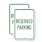 Signmission Reserved Parking, 12'' X 18'' 2 Signs, Heavy Gauge Aluminum, 2PK A-1218-2PACK-22992 - alternate 1
