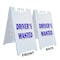 Signmission Drivers Wanted, A-Frame & 2 Decals Installed, Heavy-Duty Plastic Frame SBHD-D-2436-Drivers Wanted - alternate 3