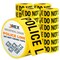 Jrex Safety Police Line Do Not Cross Tape Roll - 1000 Ft x 3 Inch Wide Each - Yellow, 24PK PPLT-JR-24PK - alternate 1