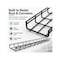 Kable Kontrol Wire Mesh Cable Tray - 12 in W x 2 in D x 10 in L - Black Coated, 60PK KK-12X2X10-BK-60 - alternate 4
