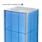 Azar Displays Four-Sided Pegboard Tower Floor Display, Rotating Wheeled Base, 16 in W x 67 in H, Blue 700407-BLU - alternate 5