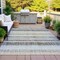 Homeroots 10' X 14' Black And Silver Striped Washable Indoor Outdoor Area Rug 632202 - alternate 7