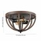 Jonathan Y Darlene 13" 2-Light Iron Rustic Farmhouse LED Flush Mount, Brown JYL7479A - alternate 7