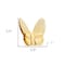 Homeroots 3" Gold Crystal Butterfly Figurine Tabletop Sculpture 554001 - alternate 4