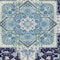 Homeroots 8' X 10' Navy Blue Ivory And Black Oriental Washable Indoor Outdoor Area Rug 600171 - alternate 7