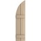 Ekena Millwork Knotty Pine 2 Board Joined Board-n-Batten w/Quarter Round Arch Top Faux Wood Shutters, 11W x 76H, PR SHUBJQ11X76KPPR - alternate 10