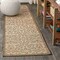 Jonathan Y Madrid Vintage Filigree Textured Weave Beige/Brown 2 ft. x 10 ft. Indoor/Outdoor Runner Rug SMB107B-210 - alternate 1