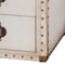 Baxton Studio Jaelyn Vintage Coffee Canvas 4-Drawer End Table 252-13966-ZORO - alternate 9