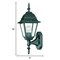Homeroots Matte Black Swing Arm Outdoor Wall Light 398542 - alternate 5