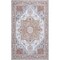 Jonathan Y Sersi Ornate Large Medallion Border Non-Slip Machine-Washable Rose Clay/Cream 3 ft. x 5 ft. Area Rug WSH505G-3 - alternate 1