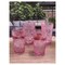 Homeroots Set of Four Pink Paisley Acrylic Stemless Highball Glass 521170 - alternate 6