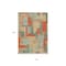 Homeroots 10' X 14' Sage Gray And Orange Geometric Washable Indoor Outdoor Area Rug 613234 - alternate 5