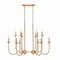 Z-Lite Allistair 12-Light Linear Chandelier, 24.5 in W, Modern Gold 352-42L-MGLD - alternate 6