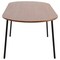 Leisuremod Oval 82.7 in W, 29.5 in L, MDF/Steel, Walnut TT84WN - alternate 8