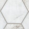 Msi Arabescato Venato White Hexagon Sample Honed Marble Mosaic Floor And Wall Tile ZOR-MD-0619-SAM - alternate 8