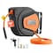 Vevor Retractable Air Hose Reel 50 FT x 1/4 Inch Hybrid Air Hose Max 300 PSI NA-D10 - alternate 1