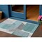 Homeroots 3' X 5' Teal Blue And Gray Abstract Washable Indoor Outdoor Area Rug 632185 - alternate 1