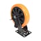 Vestil Polyurethane Swivel With Brake Caster 8 In. Diameter x 2 In. Width 902 lb Orange/Black CST-BN-8X2PUP-SWB - alternate 7