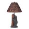 Homeroots 29" Gray Novelty Table Lamp With Brown Empire Shade 524681 - alternate 4