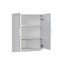 Homeroots Set Of Four White Wood Corner Accent Cabinet With Two Doors 712128 - alternate 4
