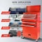 Wrightmaster 8-Drawer Rolling Tool Chest Combo with Wheels&Handle, 6 Hanging Hooks, Double Locking System ZoroT248D334R - alternate 6