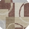 Homeroots 8' Brown And Ivory Round Geometric Washable Indoor Outdoor Area Rug 612565 - alternate 7