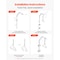 Vevor Trapeze Bar for Bed Mobility 250LBS Bed Trapeze with Clamps & Metal Chain FBL900979 - alternate 6