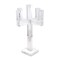Homeroots 20" Clear Faceted Crystal Tabletop Candelabra Candle Holder 590232 - alternate 1