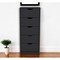 Homeroots 18" Black Five Drawer Standard Chest 524962 - alternate 9