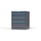 Strong Hold 4 drawer cabinet - (1x 4ft, 2x 7ft, 1x 8ft) - Blue accents - Keyed Alike S3036-PPAAS-0402FS - alternate 3