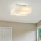 Jonathan Y Giulia 13" 2-Light Modern Contemporary Alabaster/Iron Square LED Flush Mount, White Marbling/Brass Go JYL1201A - alternate 6
