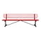 Leisure Craft Portable, Bench with Back, 8ft., Red B8WBP-RED - alternate 1