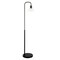Homeroots 62" Black Arc Floor Lamp With Clear Glass Cone Shade 523335 - alternate 1