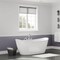 Maax Delsia 6636 Acrylix Freestanding Center Drain Bathtub in White with White Skirt 106193-000-002-104 - alternate 3