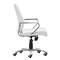 Homeroots White and Silver Adjustable Height Swivel Rolling Office Chair 572166 - alternate 8