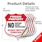 Signmission Private Property Shield Sign No Hunting, 4 inch X 4 inch, Vinyl Decal, 5PK SHI-D-5PACK-4-445 - alternate 5