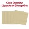 Smarty Had A Party Durable Ivory Paper Beverage/Cocktail Napkins, 600PK 80161B-CASE - alternate 6