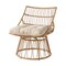 Alaterre Furniture Alaterre Servana Outdoor Swivel Wicker Chair with Cushion Tan Boho Patio Lounger Design 80-OUTD-SERAVA-CH - alternate 1
