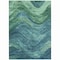 Homeroots 5' X 8' Teal Blue And Green Abstract Washable Indoor Outdoor Area Rug 618179 - alternate 5