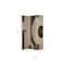 Homeroots 72" Brown Canvas Folding Three Panel Screen Room Divider 274749 - alternate 8