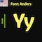 Aacc Self-Adhesive Vinyl Letter: Y, Scale: 30 cm. Color: Yellow Font: Anders by, 4PK AACC-Anders-UY-Yellow-M30x4 - alternate 1
