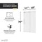 Anzzi 48in x 76in Frameless Shower Door with Sliding in Brushed Nickel with Tsunami Tempered Clear Glass SD-FRLS06101BN - alternate 14