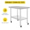 Vevor Stainless Steel Work Table Commercial Prep Table 24x18 Inch With 4 Casters GZT61*45*85 - alternate 5