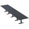 Skutchi Designs 20ft Conference Table W/ Power Unit | 20 Person Modular Rectangular Meeting Table | Harmony Series HAR-REC-48x240-T.BK-U999ST19-NA - alternate 1
