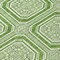 Homeroots 10' X 14' Green And Ivory Geometric Washable Indoor Outdoor Area Rug 610810 - alternate 5